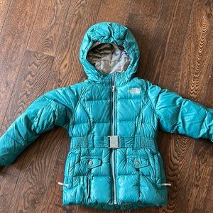 Girls size 6 north face down jacket